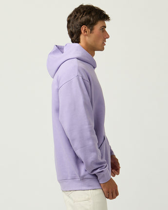 Pretreated Enza 30179 Adult Classic Fleece Hoodie - Orchid - Side