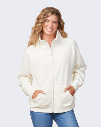 Pretreated Enza 31579 Ladies Relaxed Full Zip Fleece