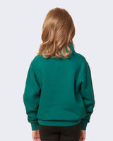 Pretreated Enza 31679 Youth Quarter Zip - Alpine Green - Back