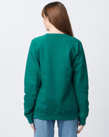 Pretreated Enza 32579 Ladies Midweight PFC Pullover Crew - Alpine Green - Back