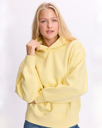 Pretreated Enza 42779 Ladies Midi Length Pullover Hoodie - Butter