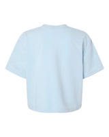 Pretreated American Apparel FTCB0 Women's French Terry Mid-Length Boxy Top - Powder Blue - Back