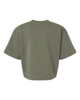 Pretreated American Apparel FTCB0 Women's French Terry Mid-Length Boxy Top - Lieutenant - Back
