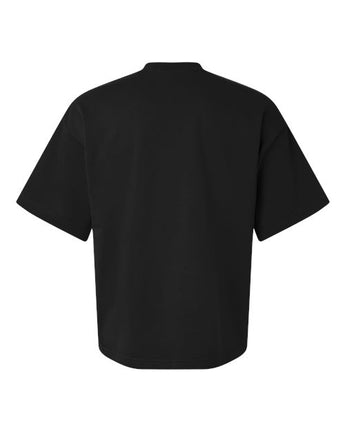 Pretreated American Apparel FTEX00 Unisex French Terry Oversized Boxy Top - Black - Back