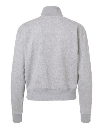 Pretreated American Apparel FTJ00 Women's French Terry Full-Zip Jacket - Heather Grey - Back