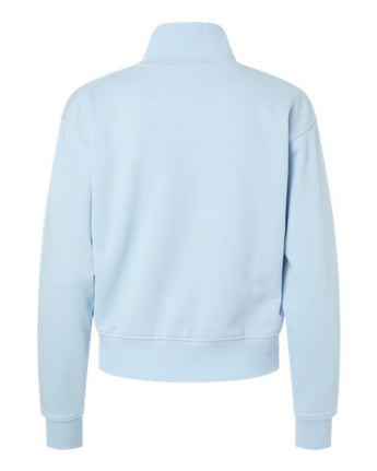 Pretreated American Apparel FTJ00 Women's French Terry Full-Zip Jacket - Powder Blue - Back