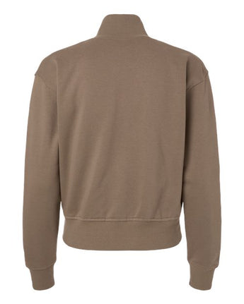 Pretreated American Apparel FTJ00 Women's French Terry Full-Zip Jacket - Savana - Back