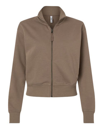 Pretreated American Apparel FTJ00 Women's French Terry Full-Zip Jacket - Savana