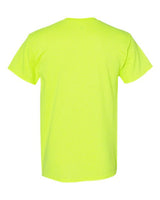 Pretreated Gildan 5000T Heavy Cotton Adult Tall T-Shirt - Safety Green - Back