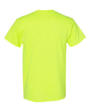 Pretreated Gildan 5000T Heavy Cotton Adult Tall T-Shirt - Safety Green - Back