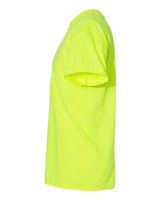 Pretreated Gildan 5000T Heavy Cotton Adult Tall T-Shirt - Safety Green - Side
