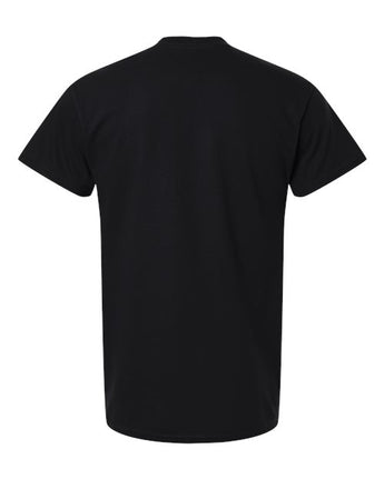Pretreated Gildan 5000T Heavy Cotton Adult Tall T-Shirt - Black - Back