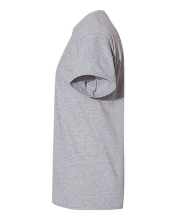 Pretreated Gildan 5000T Heavy Cotton Adult Tall T-Shirt - Sport Grey - Side