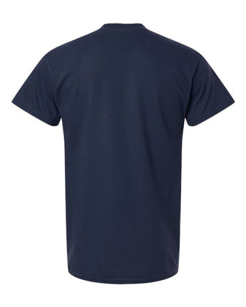Pretreated Gildan 5000T Heavy Cotton Adult Tall T-Shirt - Navy - Back
