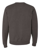Pretreated ComfortWash GDH400 Unisex Garment-Dyed Crewneck Sweatshirt - New Railroad Grey - Back