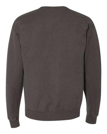 Pretreated ComfortWash GDH400 Unisex Garment-Dyed Crewneck Sweatshirt - New Railroad Grey - Back