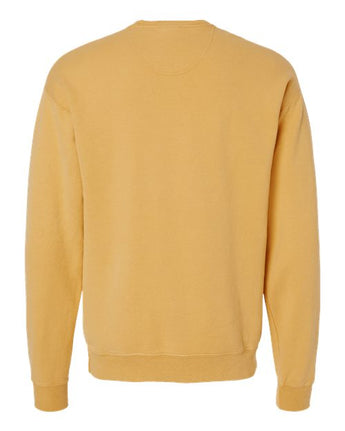 Pretreated ComfortWash GDH400 Unisex Garment-Dyed Crewneck Sweatshirt - Artisan Gold - Back