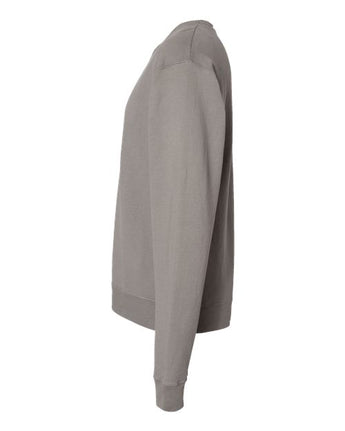 Pretreated ComfortWash GDH400 Unisex Garment-Dyed Crewneck Sweatshirt - Concrete Grey - Side