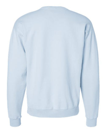 Pretreated ComfortWash GDH400 Unisex Garment-Dyed Crewneck Sweatshirt - Soothing Blue - Back
