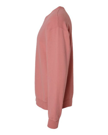 Pretreated ComfortWash GDH400 Unisex Garment-Dyed Crewneck Sweatshirt - Mauve - Side