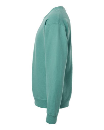 Pretreated ComfortWash GDH400 Unisex Garment-Dyed Crewneck Sweatshirt - Spanish Moss - Side