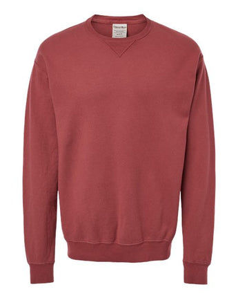Pretreated ComfortWash GDH400 Unisex Garment-Dyed Crewneck Sweatshirt - Cayenne