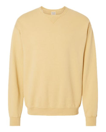 Pretreated ComfortWash GDH400 Unisex Garment-Dyed Crewneck Sweatshirt - Summer Squash Yellow