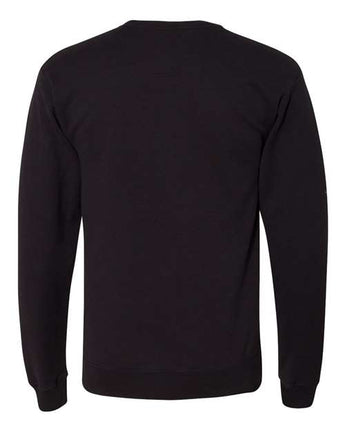 Pretreated ComfortWash GDH400 Unisex Garment-Dyed Crewneck Sweatshirt - Black - Back
