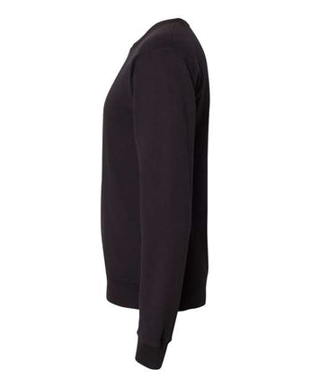 Pretreated ComfortWash GDH400 Unisex Garment-Dyed Crewneck Sweatshirt - Black - Side