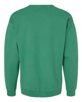 Pretreated ComfortWash GDH400 Unisex Garment-Dyed Crewneck Sweatshirt - Rich Green Grass - Back