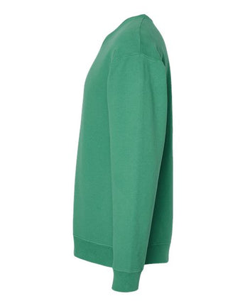 Pretreated ComfortWash GDH400 Unisex Garment-Dyed Crewneck Sweatshirt - Rich Green Grass - Side