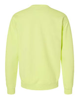 Pretreated ComfortWash GDH400 Unisex Garment-Dyed Crewneck Sweatshirt - Chic Lime - Back