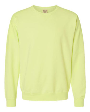 Pretreated ComfortWash GDH400 Unisex Garment-Dyed Crewneck Sweatshirt - Chic Lime