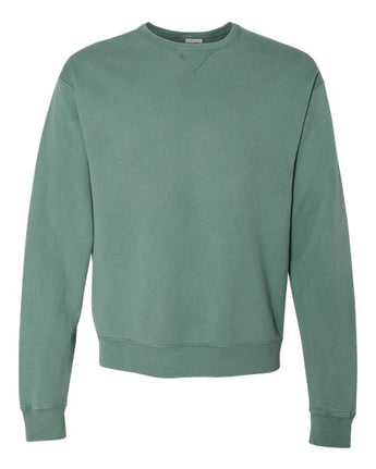 Pretreated ComfortWash GDH400 Unisex Garment-Dyed Crewneck Sweatshirt - Cypress Green