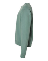 Pretreated ComfortWash GDH400 Unisex Garment-Dyed Crewneck Sweatshirt - Cypress Green - Side