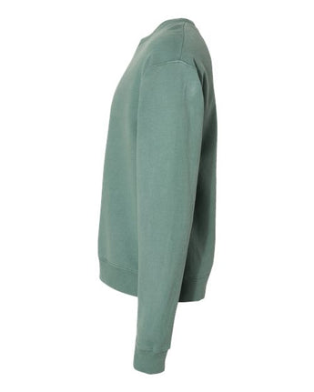 Pretreated ComfortWash GDH400 Unisex Garment-Dyed Crewneck Sweatshirt - Cypress Green - Side