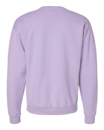 Pretreated ComfortWash GDH400 Unisex Garment-Dyed Crewneck Sweatshirt - Future Lavender - Back