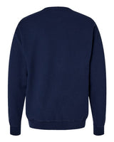 Pretreated ComfortWash GDH400 Unisex Garment-Dyed Crewneck Sweatshirt - Navy - Back
