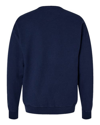 Pretreated ComfortWash GDH400 Unisex Garment-Dyed Crewneck Sweatshirt - Navy - Back