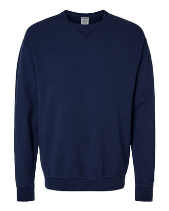 Pretreated ComfortWash GDH400 Unisex Garment-Dyed Crewneck Sweatshirt - Navy