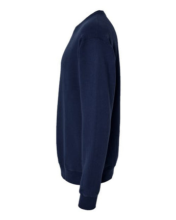 Pretreated ComfortWash GDH400 Unisex Garment-Dyed Crewneck Sweatshirt - Navy - Side