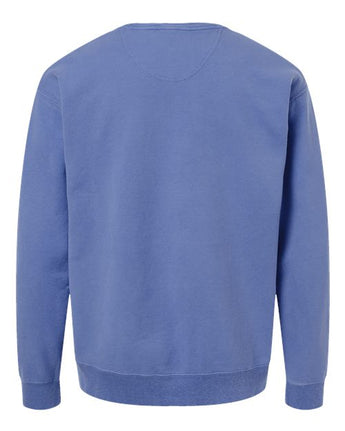 Pretreated ComfortWash GDH400 Unisex Garment-Dyed Crewneck Sweatshirt - Frontier Blue - Back