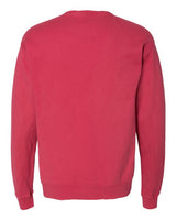 Pretreated ComfortWash GDH400 Unisex Garment-Dyed Crewneck Sweatshirt - Crimson Fall - Back