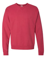 Pretreated ComfortWash GDH400 Unisex Garment-Dyed Crewneck Sweatshirt - Crimson Fall