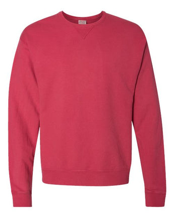 Pretreated ComfortWash GDH400 Unisex Garment-Dyed Crewneck Sweatshirt - Crimson Fall