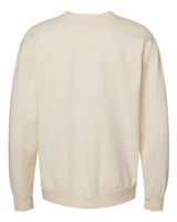 Pretreated ComfortWash GDH400 Unisex Garment-Dyed Crewneck Sweatshirt - Parchment - Back