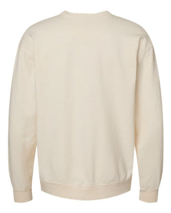 Pretreated ComfortWash GDH400 Unisex Garment-Dyed Crewneck Sweatshirt - Parchment - Back