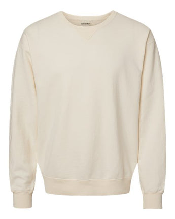 Pretreated ComfortWash GDH400 Unisex Garment-Dyed Crewneck Sweatshirt - Parchment