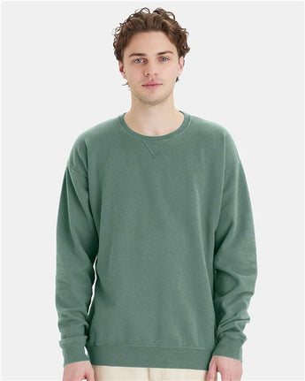 Pretreated ComfortWash GDH400 Unisex Garment-Dyed Crewneck Sweatshirt - Lifestyle