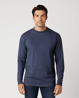 Pretreated Cotton Heritage MC1182 Men's Premium Long Sleeve Tee - Navy Heather
